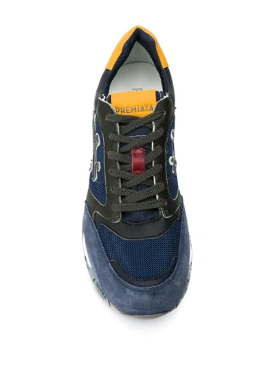 Shop Premiata Zaczac Sneakers In Blue