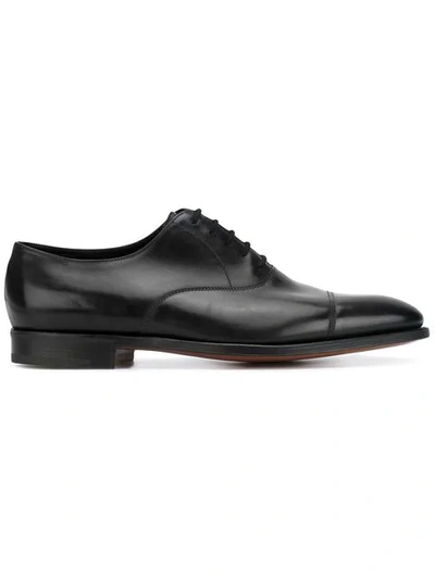 Shop John Lobb Classic Oxford Shoes In Black