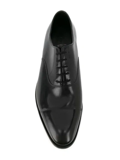 Shop John Lobb Classic Oxford Shoes In Black