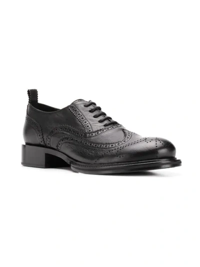 Shop Ann Demeulemeester Chunky Brogues - Black