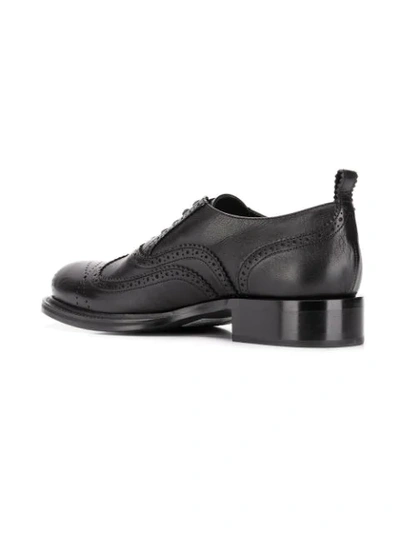 Shop Ann Demeulemeester Chunky Brogues - Black