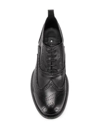 Shop Ann Demeulemeester Chunky Brogues - Black