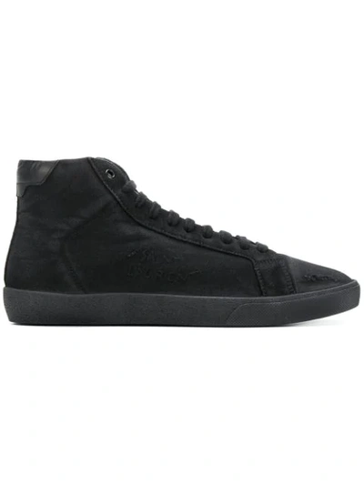 Shop Saint Laurent Sl/06 Court Classic Sneakers In Black