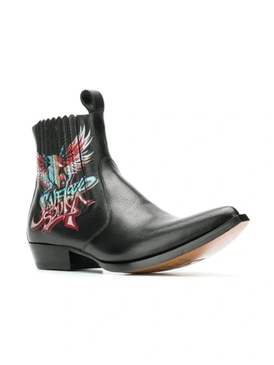 Shop Givenchy Save Our Souls Cowboy Boots In Black