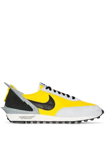 Nike Undercover Daybreak Leather-trimmed Nylon And Suede Sneakers In Yellow