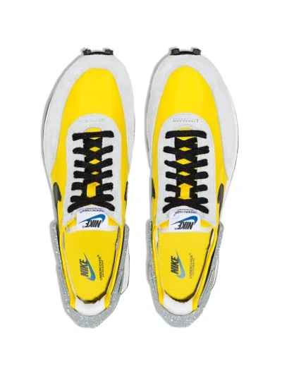 Nike Undercover Daybreak Leather-trimmed Nylon And Suede Sneakers In Yellow
