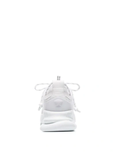 Shop Versace Chain Reaction Sneakers - White