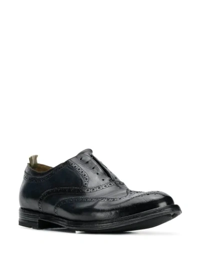 Shop Officine Creative Slip-on Brogues In Blue