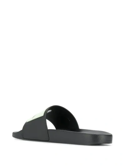 Shop Valentino X Undercover Ufo Slides In Black