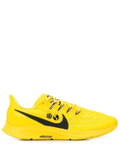 Nike Cody Hudson Air Zoom Pegasus 36 Mesh Running Sneakers In Yellow |  ModeSens