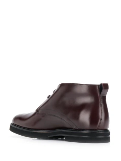 Shop Tod's High-top Lace-up Shoes In Brown