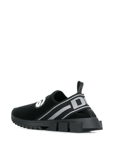 Shop Dolce & Gabbana Sorrento Slip-on Sneakers In Black