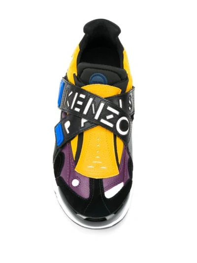 Shop Kenzo 'sonic Scratch' Sneakers In Black