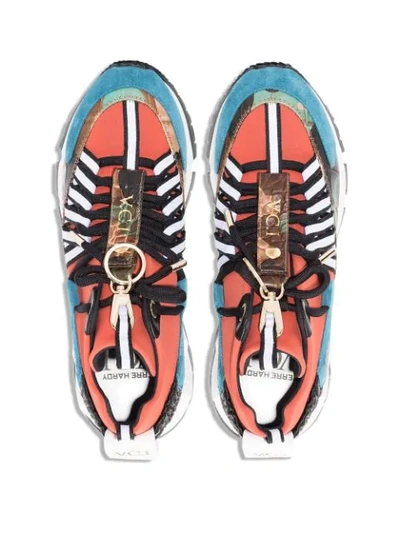PIERRE HARDY KEYRING-EMBELLISHED LOW-TOP SNEAKERS - MULTICOLOURED