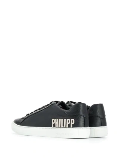 PHILIPP PLEIN LOGO板鞋 - 黑色