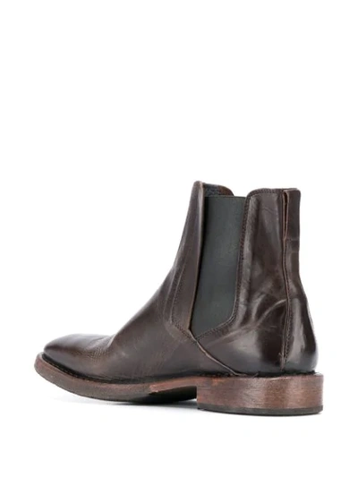 Shop Moma Leather Chelsea Boots In Canna