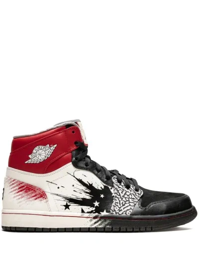 Shop Jordan Air  1 High Dw Sneakers In Black