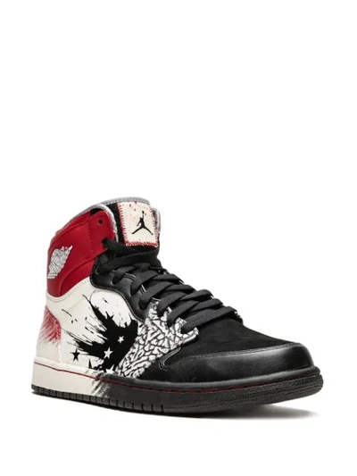 Shop Jordan Air  1 High Dw Sneakers In Black