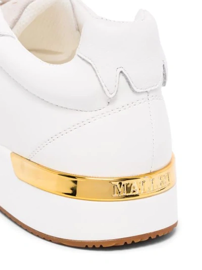 Shop Mallet Footwear Logo Detail Low-top Sneakers In White