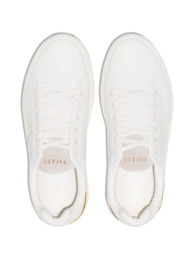 Shop Mallet Footwear Logo Detail Low-top Sneakers In White