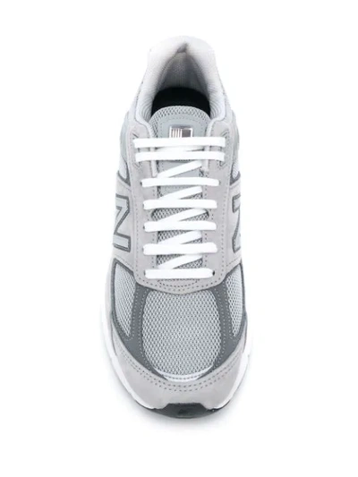 Shop New Balance Logo Patch Low Top Sneakers In Grey