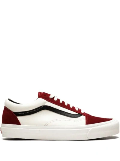 Shop Vans Og Old Skool Lx Sneakers In White ,red