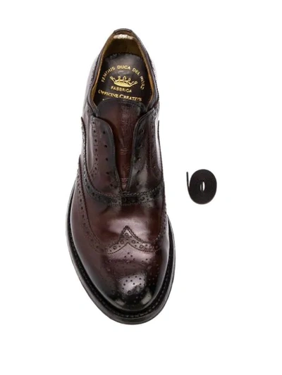 Shop Officine Creative Anatomia Brogues In Brown