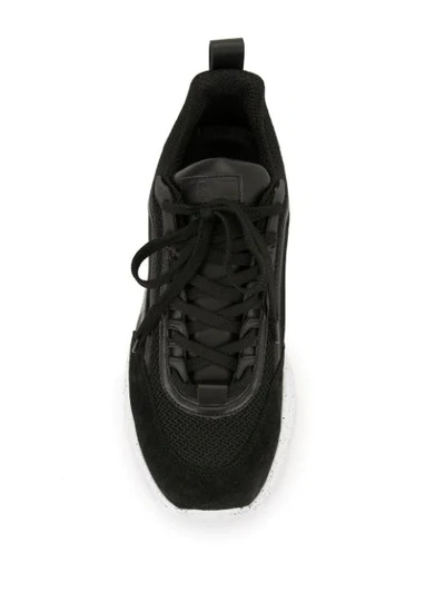 Shop Msgm Z Low-top Sneakers In Black