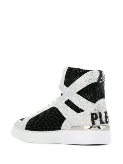 Shop Philipp Plein Money Beast Sneakers In Black