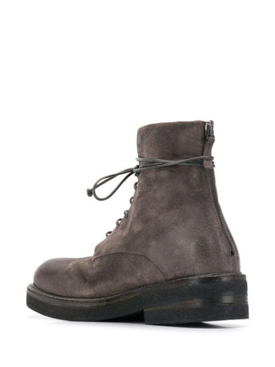 Shop Marsèll Distressed Ankle Boots In Grey