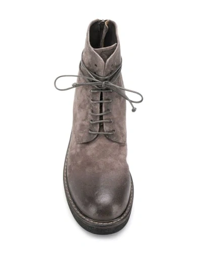 Shop Marsèll Distressed Ankle Boots In Grey