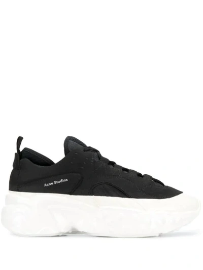 Shop Acne Studios Rockaway Dip Sneakers In Black