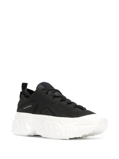 Shop Acne Studios Rockaway Dip Sneakers In Black