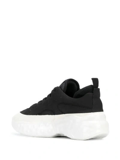Acne Studios Black Rockaway Trainers With Patent Sole | ModeSens