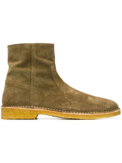 Shop Isabel Marant Suede Ankle Boots In Neutrals