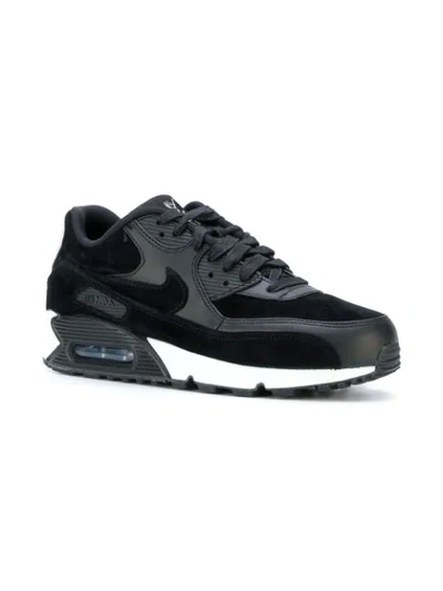 Shop Nike Air Max 90 Premium "rebel Skulls" Sneakers In Black