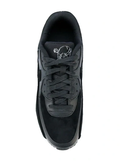 Shop Nike Air Max 90 Premium "rebel Skulls" Sneakers In Black