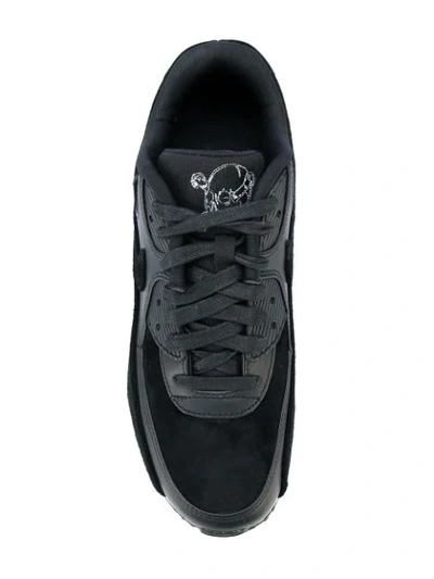 Nike Air Max 90 Premium "rebel Skulls" Sneakers In Black