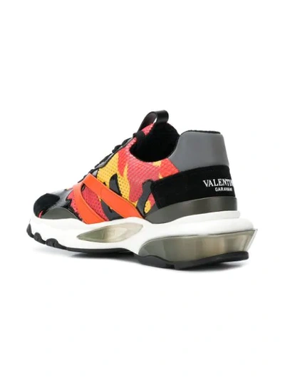 Shop Valentino Camouflage Bounce Sneakers In Multicolour