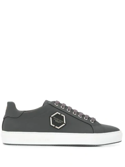 Shop Philipp Plein Low Top Sneakers In Grey