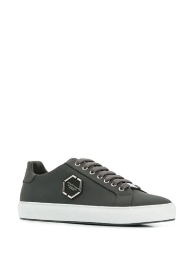 Shop Philipp Plein Low Top Sneakers In Grey