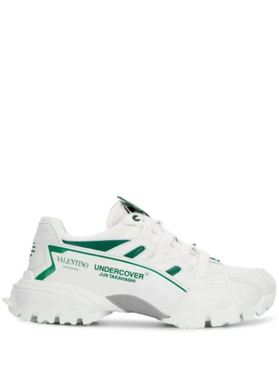 Shop Valentino X Undercover  Garavani Climbers Sneakers In 1ad White