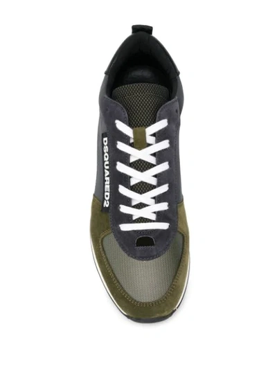 Shop Dsquared2 Sneakers Mit Einsätzen In Grey