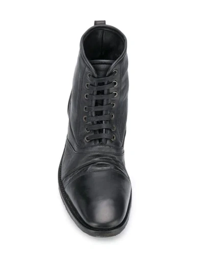 Shop John Varvatos Worn-look Ankle Boots In Black