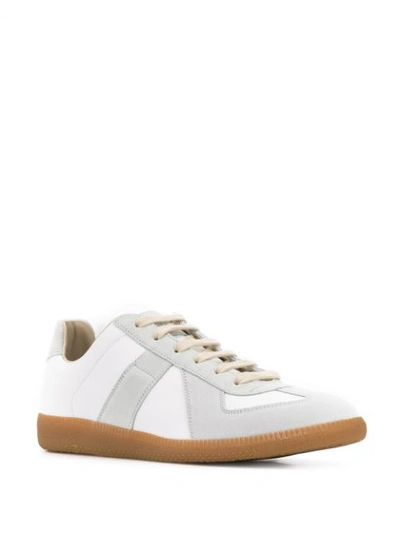 Shop Maison Margiela Replica Sneakers In White ,grey