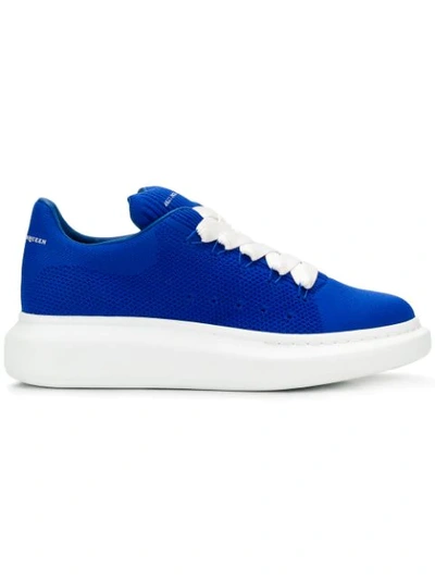 Shop Alexander Mcqueen Oversized Sole Sneakers In Blue