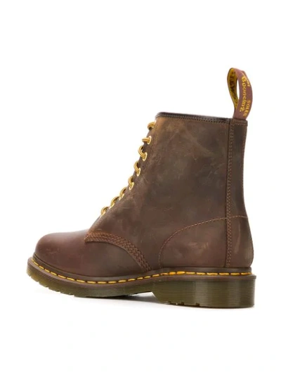 Dr. Martens Dr Martens 939 6 Eye Boots In Brown Leather | ModeSens