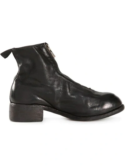 Shop Guidi Front Zip Boots - Black