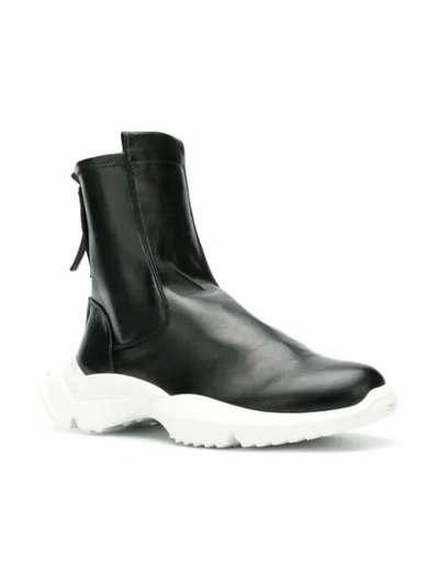 Shop Cinzia Araia Hi-top Sock Sneakers - Black