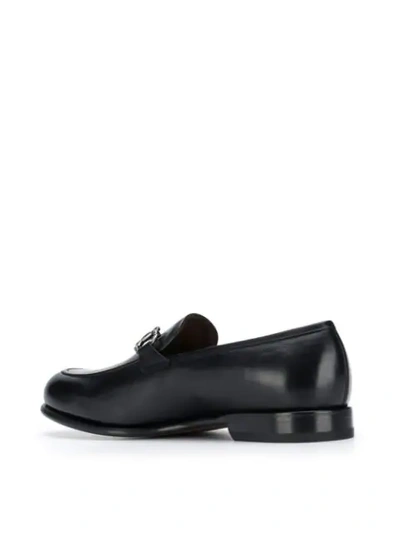 Shop Ferragamo Astley Loafers In Black